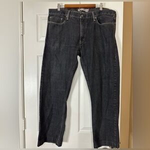 Levis Men’s Jeans 38x32 Slim Straight Dark Wash Denim Pants